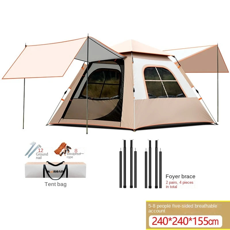 Double-Layer Automatic Camping Tent β Waterproof & UV-Proof with Canopy