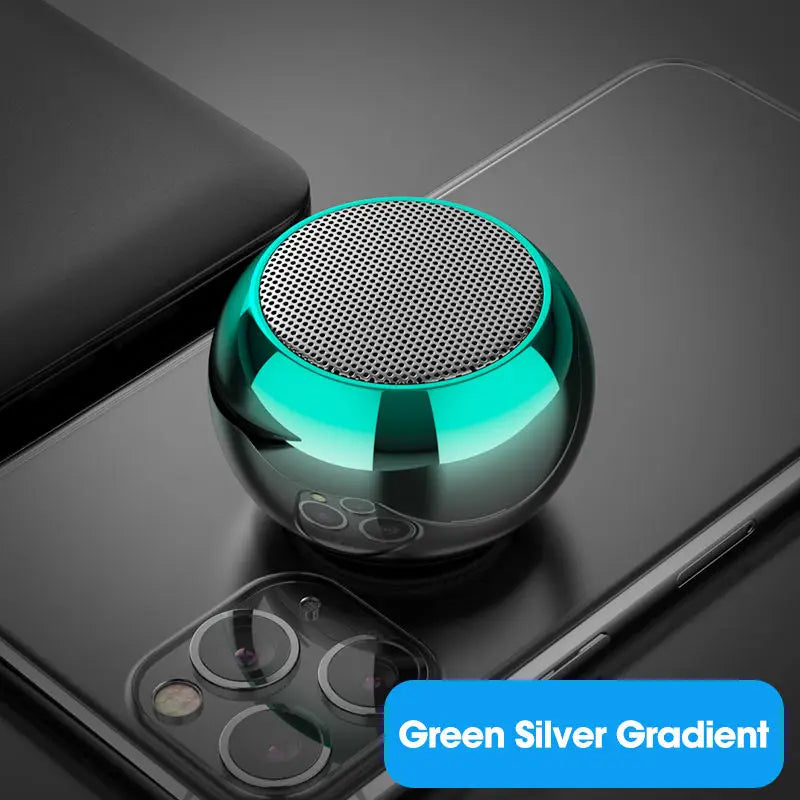 Mini Steel Bluetooth Speaker β Heavy Bass Portable Wireless Subwoofer