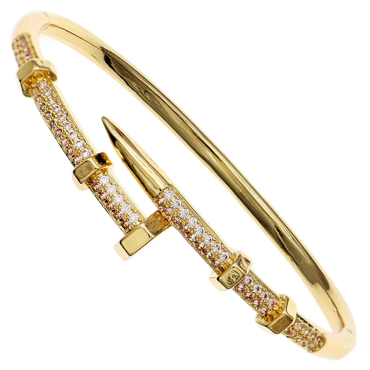 NailGlow β Classic Zircon Stainless Steel Bracelet