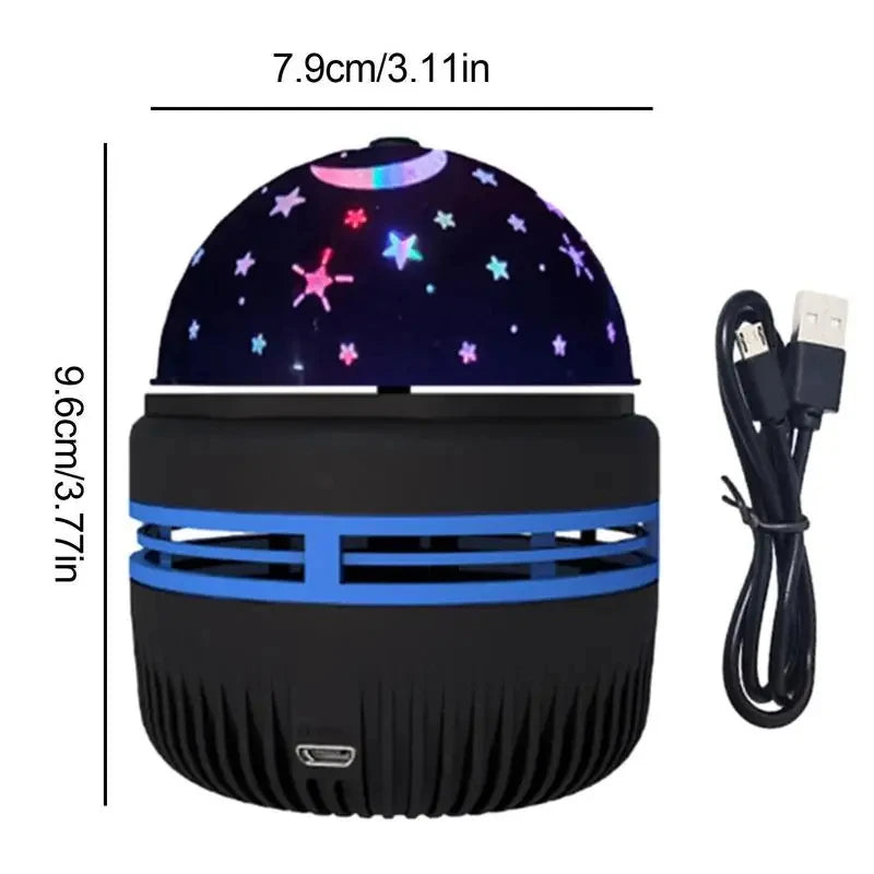 StarGlow Magic โ USB Rechargeable Rotating Night Light Projector