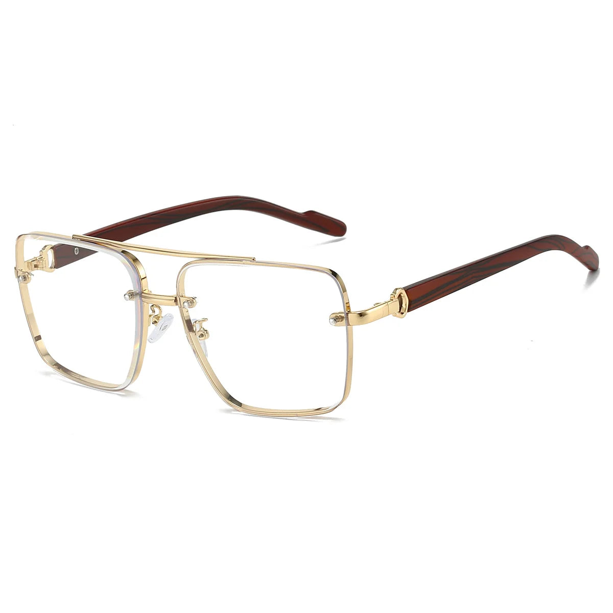 KAMMPT RetroPilot – Women’s Double Bridge Metal Sunglasses
