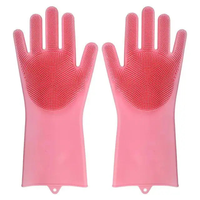 Silicone Gloves β Magic Dishwashing Gloves with Scrubber
