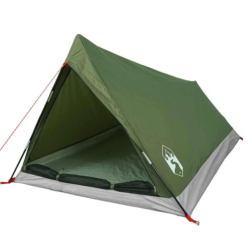 2-Person Camping Tent β Olive Green Waterproof Outdoor Shelter