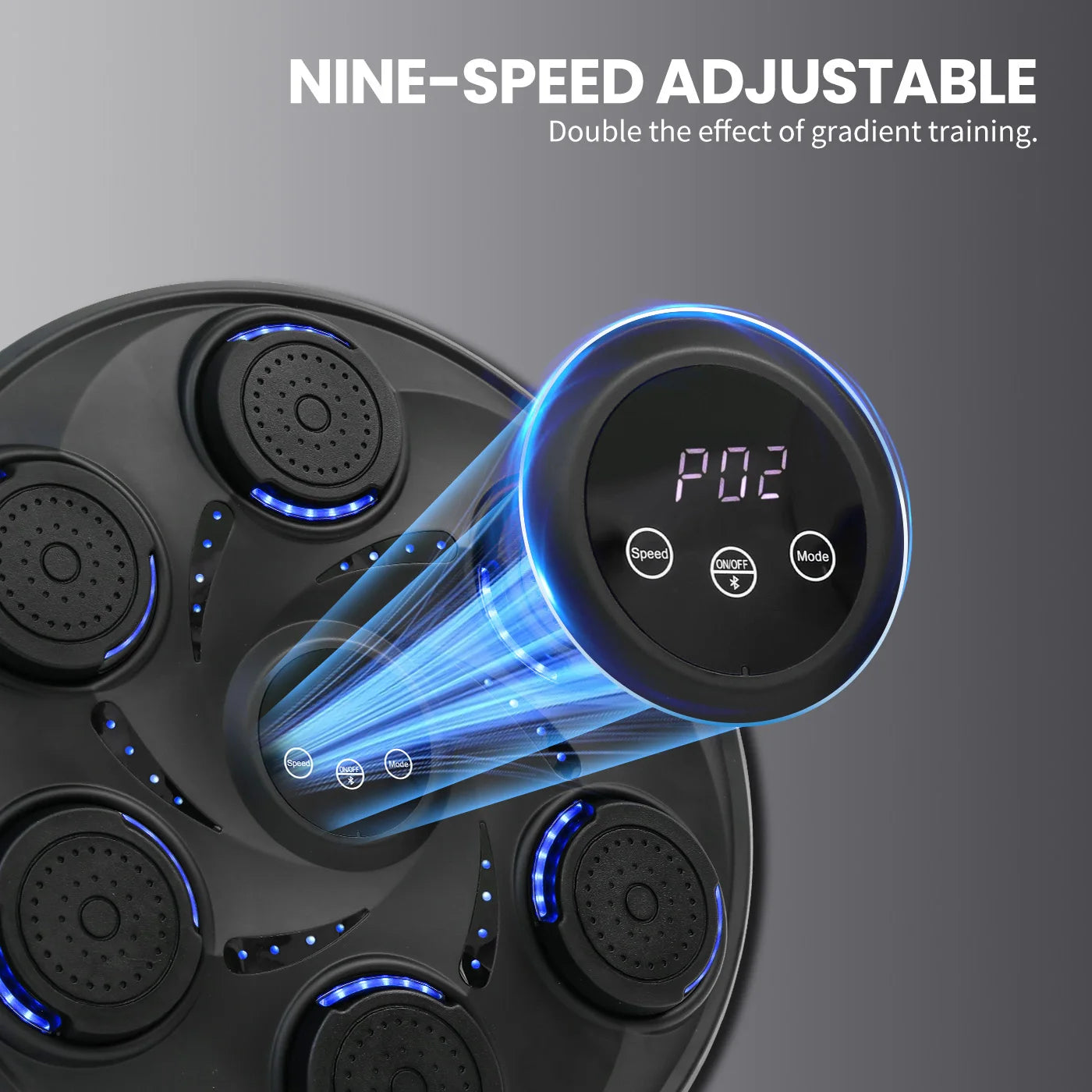 Electronic Wall-Mounted Boxing Trainer with Gloves