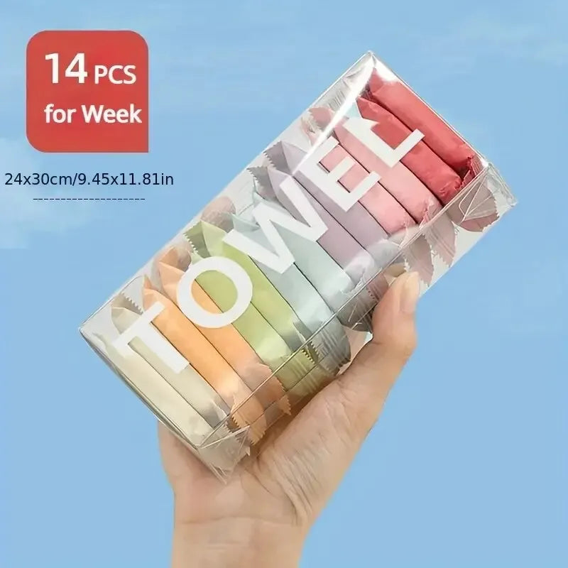Disposable Towel β Compressed Travel Face Towels (14pcs)