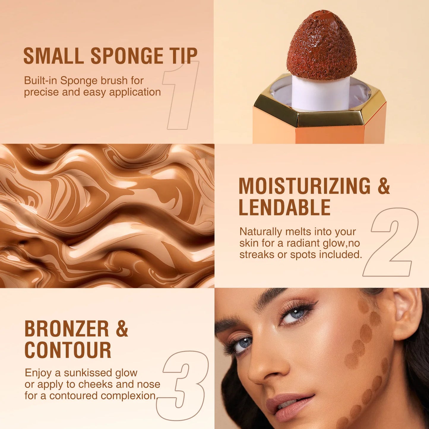 3-Color Liquid Contour & Concealer β Sculpt, Define & Enhance