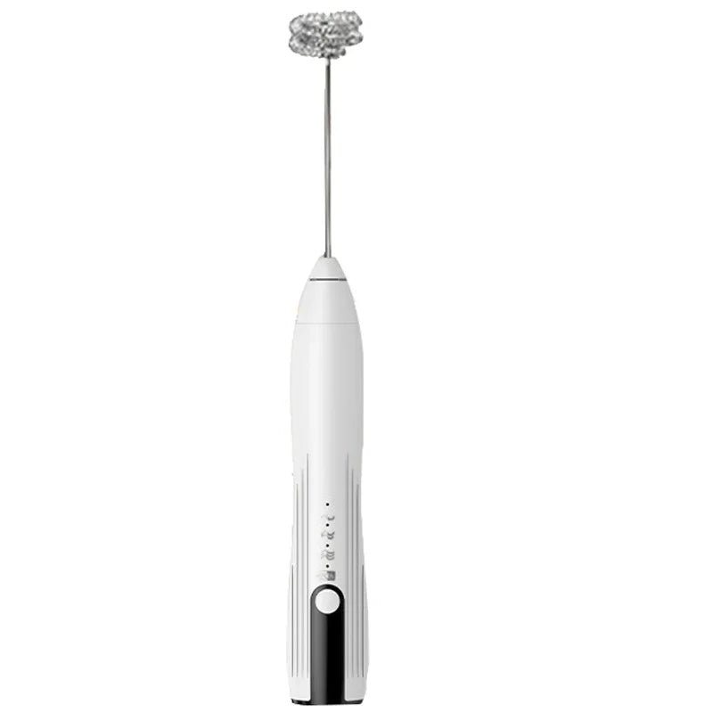Electric Milk Frother β USB Rechargeable 3-Speed Foam Maker & Handheld Egg Beater