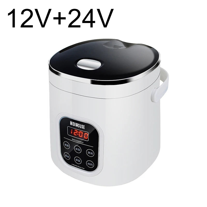 2L Vehicle Electric Rice Cooker β 12V/24V Dual Voltage for Car & Truck Use