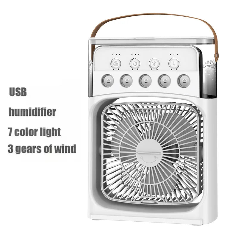 3-in-1 Portable Air Cooler Fan β Mini Air Conditioner, Humidifier & LED Night Light
