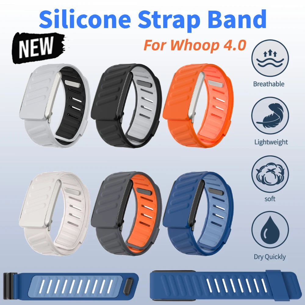 SportFlex Silicone Replacement Strap β For WHOOP 4.0 Fitness Tracker