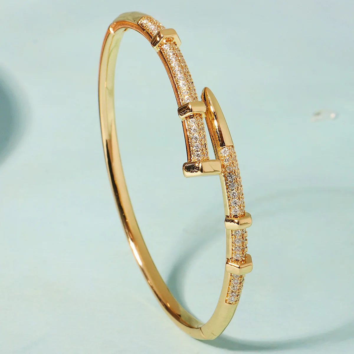 NailGlow β Classic Zircon Stainless Steel Bracelet