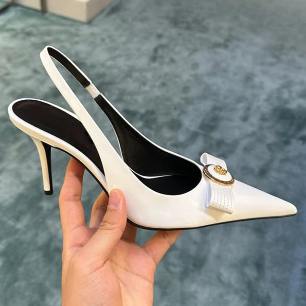 BowElegance β French Thin Heel Pointed Pumps