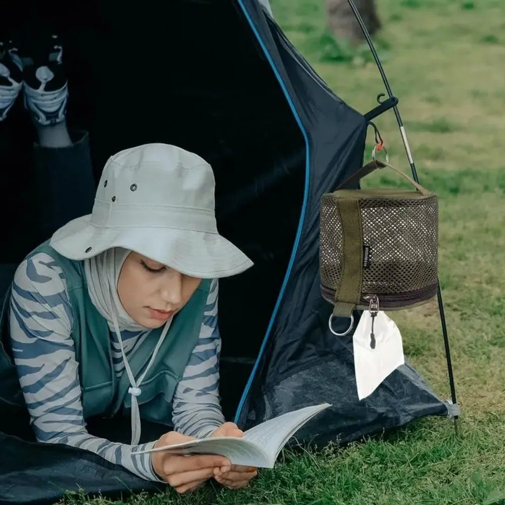 Portable Camping Tissue Holder β Hanging Roll Paper Storage Bag with Hook