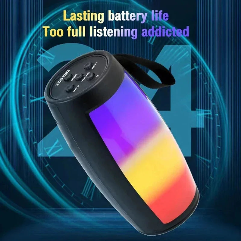 1202 Portable Wireless Bluetooth Speaker – LED Bass Subwoofer for Home, Car & Outdoors