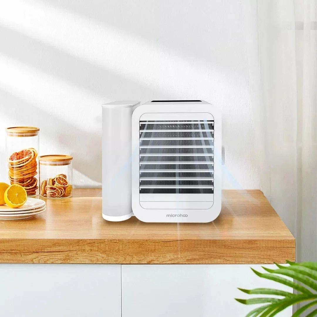 Microhoo Mini Air Conditioner β 1000ML Portable Cooler, Humidifier & Aromatherapy Diffuser