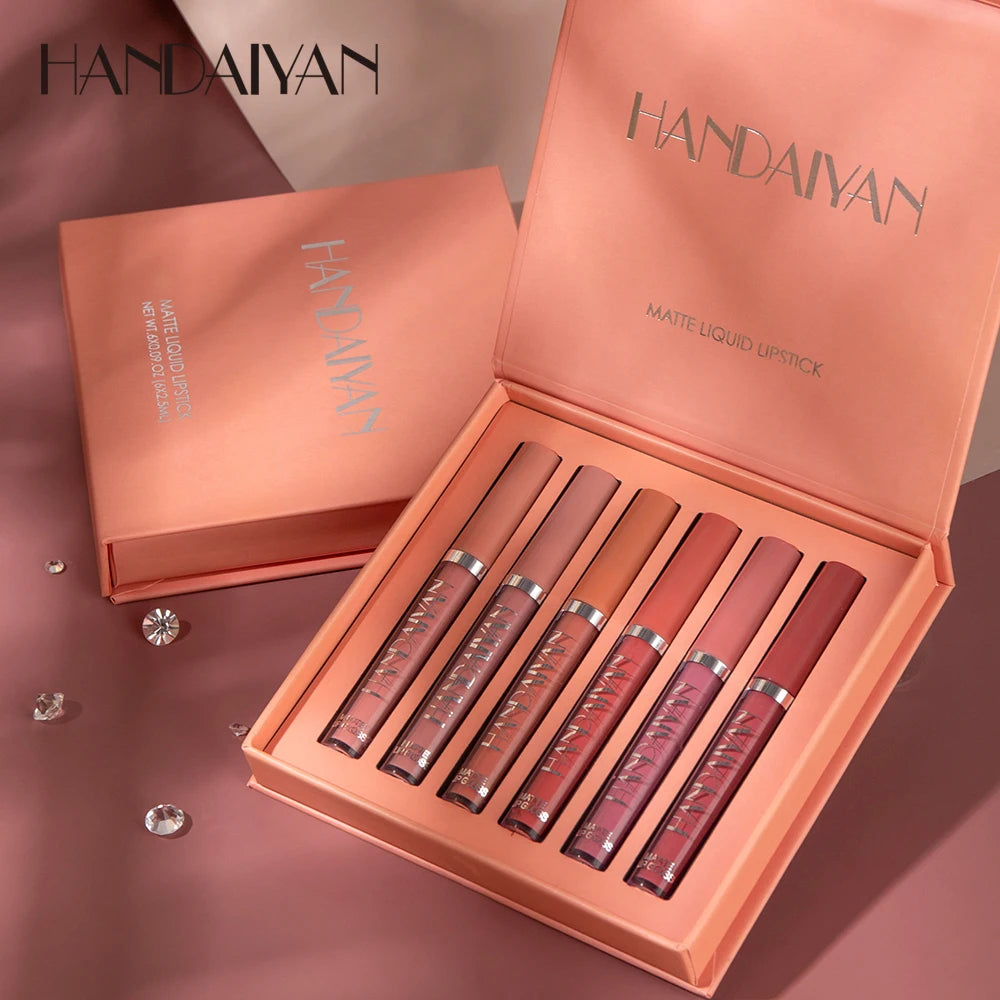 HANDAIYAN MatteStay β 6PCS Long-Lasting Liquid Lipstick Gift Set