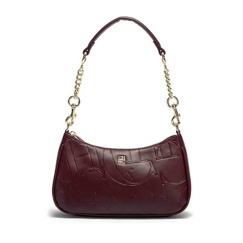 CH Luxe Retro β Classic Printed Armpit Handbag