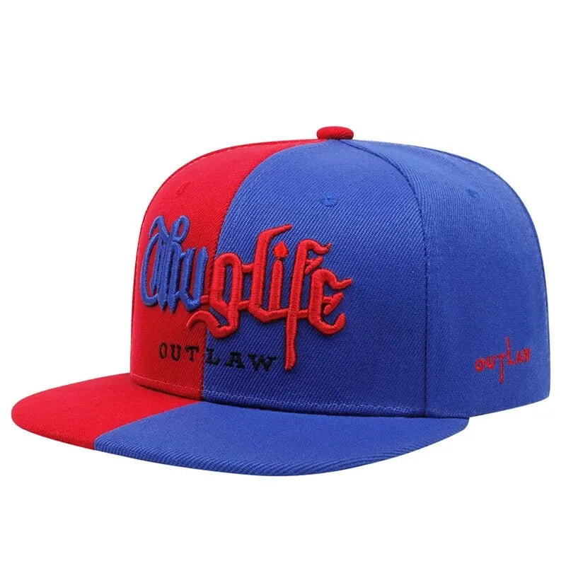 Thug Life Embroidered Snapback Cap β Adjustable Hip-Hop Baseball Hat for Adults