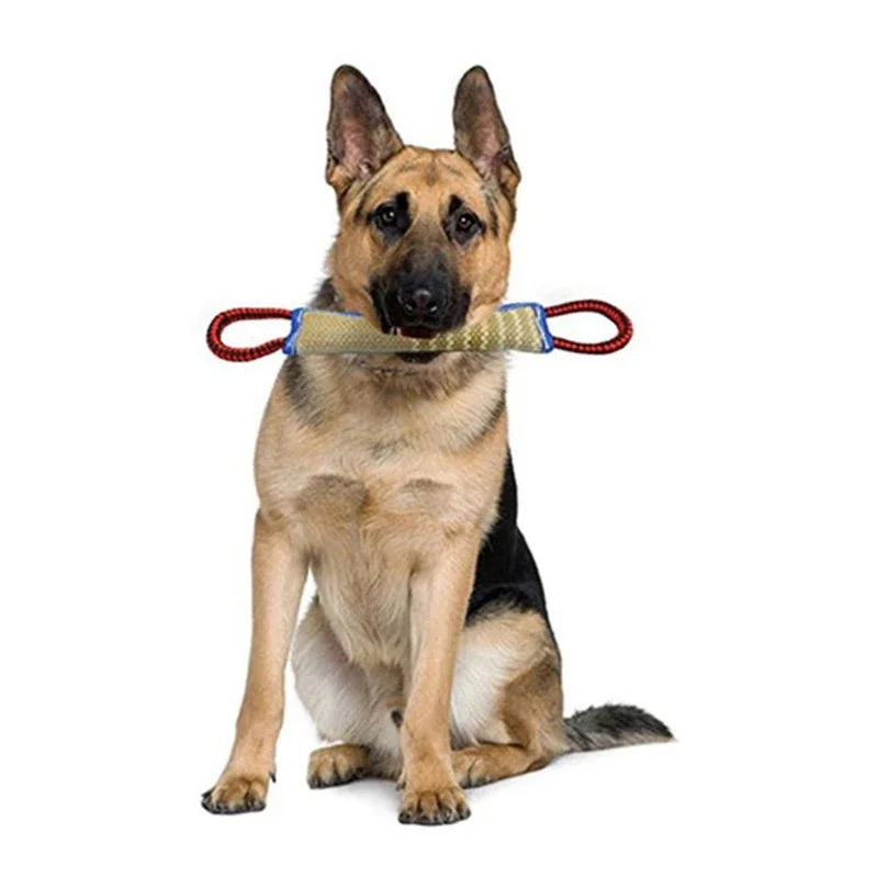 Jute Dog Chew Stick β Training Bite Pillow for Molars & Working Breeds