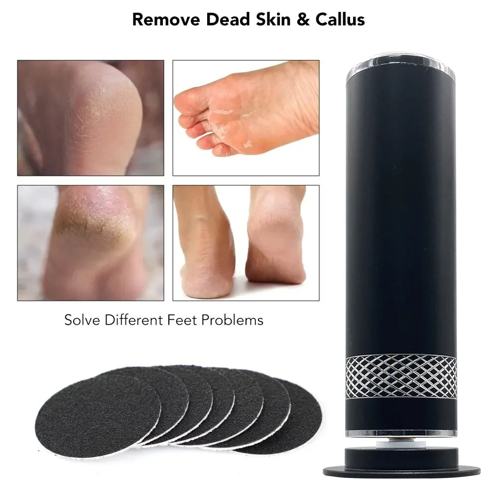 Electric Callus Remover with Speed Control β 60x Sandpaper Disks for Smooth Feet & Heels
