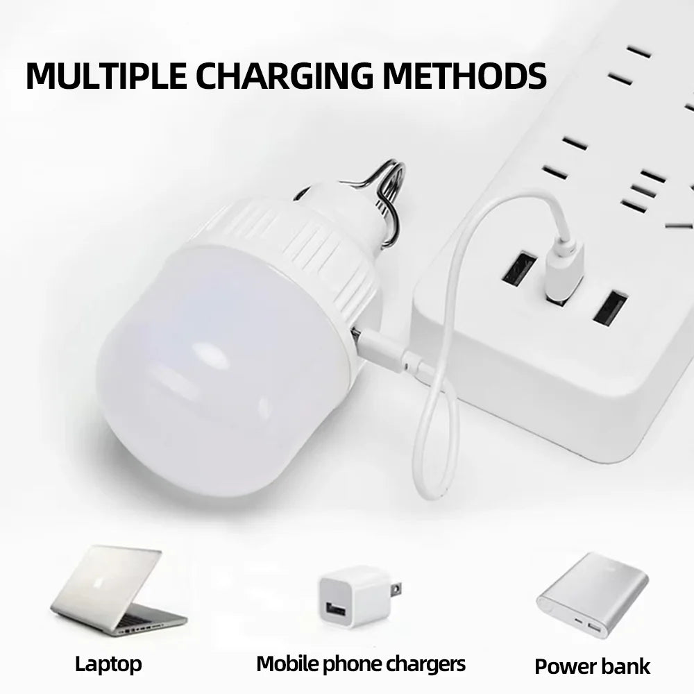 Portable USB Rechargeable LED Camping Light β Hanging Emergency Tent Lamp