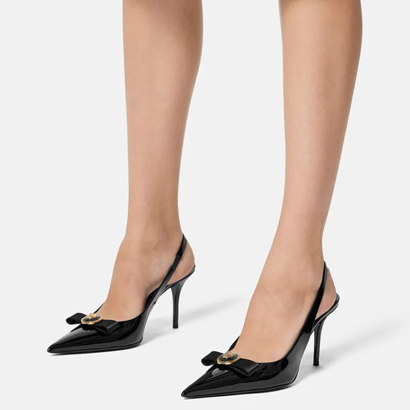 BowElegance β French Thin Heel Pointed Pumps