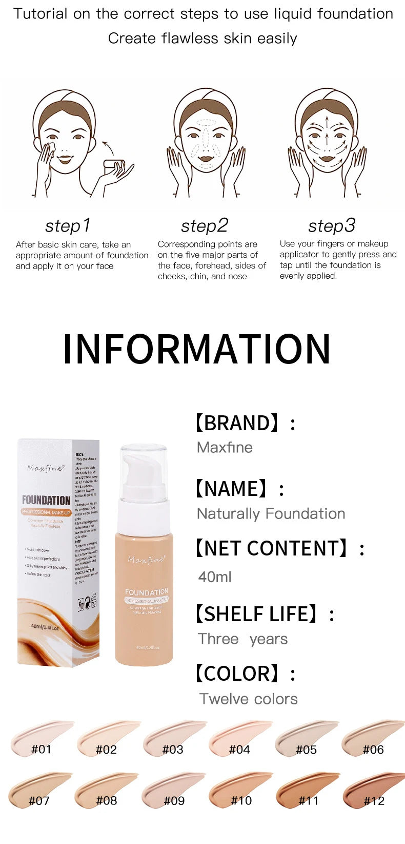 Liquid Foundation & Concealer β Waterproof & Sweat-Resistant