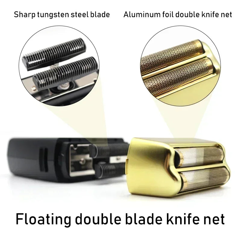 POP Barbers P620 Double Foil Electric Shaver β 11000 RPM USB Beard Trimmer for Men