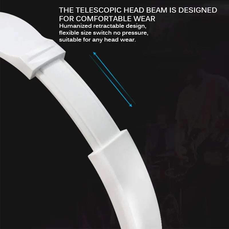 BassFold β Wired 3.5mm Foldable Stereo Headphones with Mic