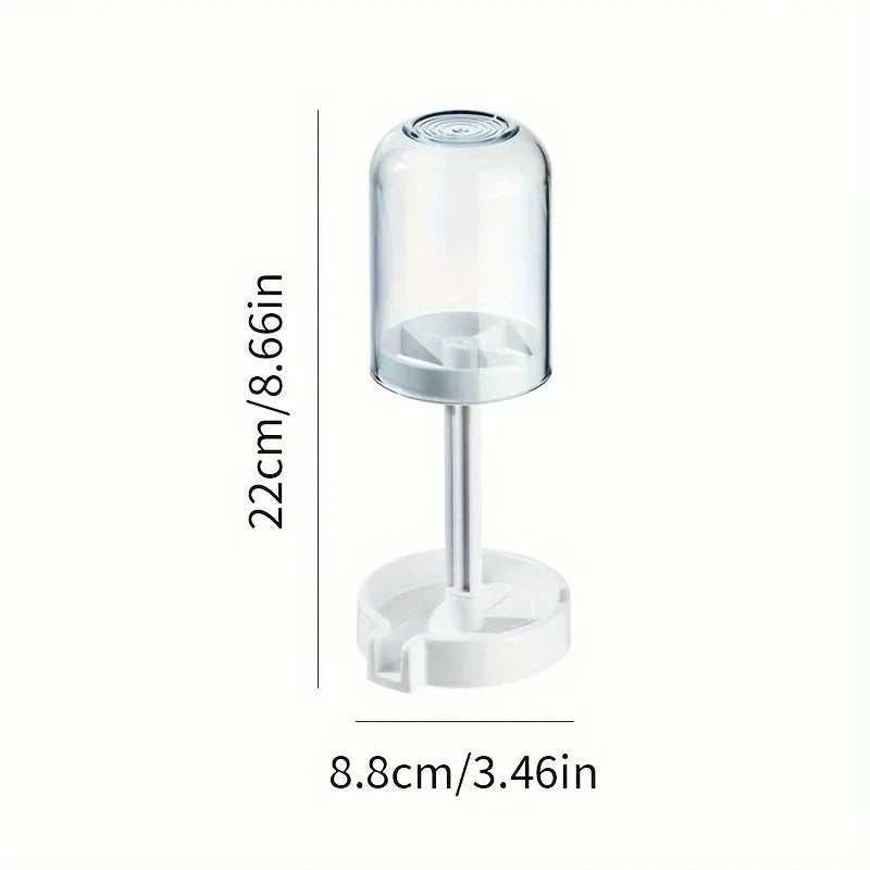 Toothbrush Holder With Dust Cover Drainage Design Plastic Multifunctional Bathroom Organizer For Cups Home Essentials