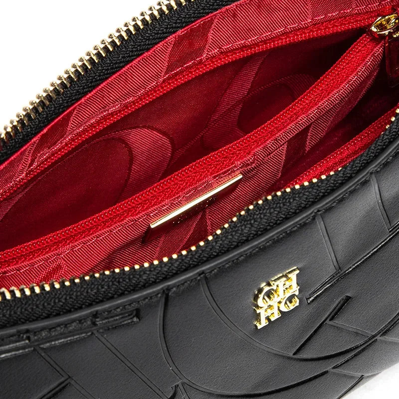 CH Luxe Retro β Classic Printed Armpit Handbag