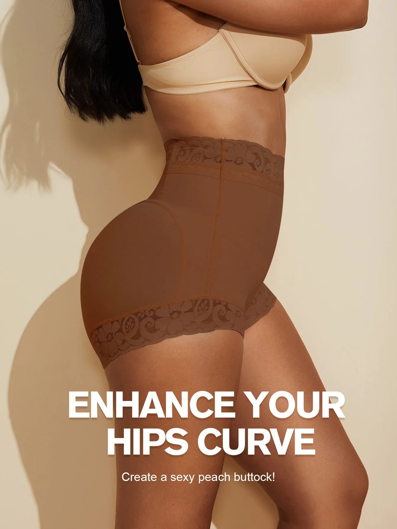 FeelinGirl Sculpting Lace Trim Panties β Breathable Butt Lifting Shapewear