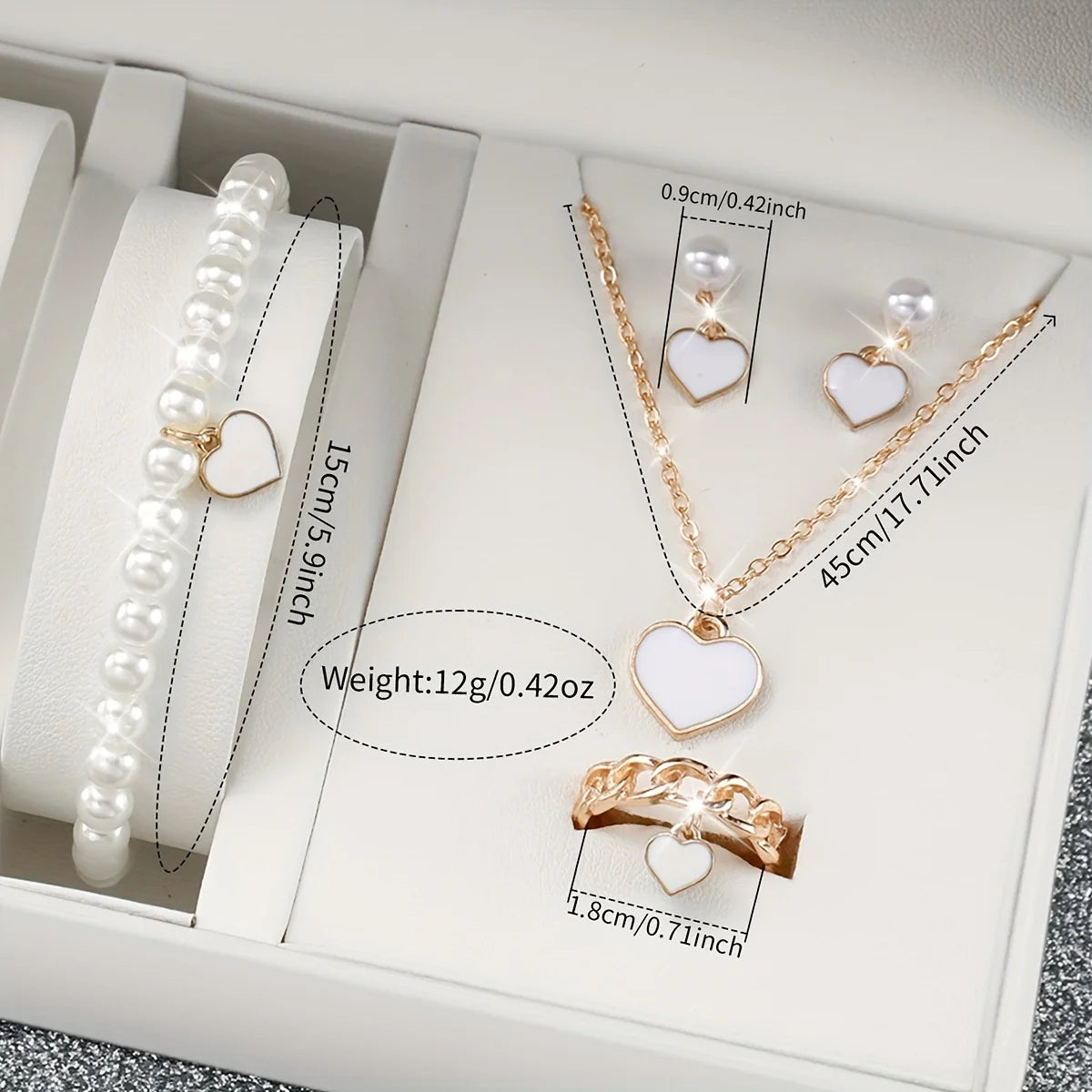PearlTime β 3/6PCS Women's Silicone Watch & Jewelry Set
