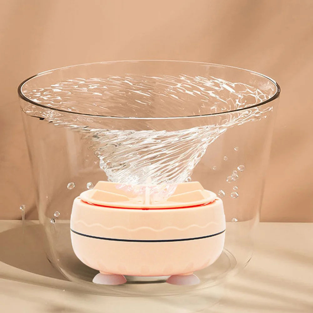 Automatic Mini Turbine Washing Machine β Portable Travel Washer with Air Bubble & Rotation (40W)