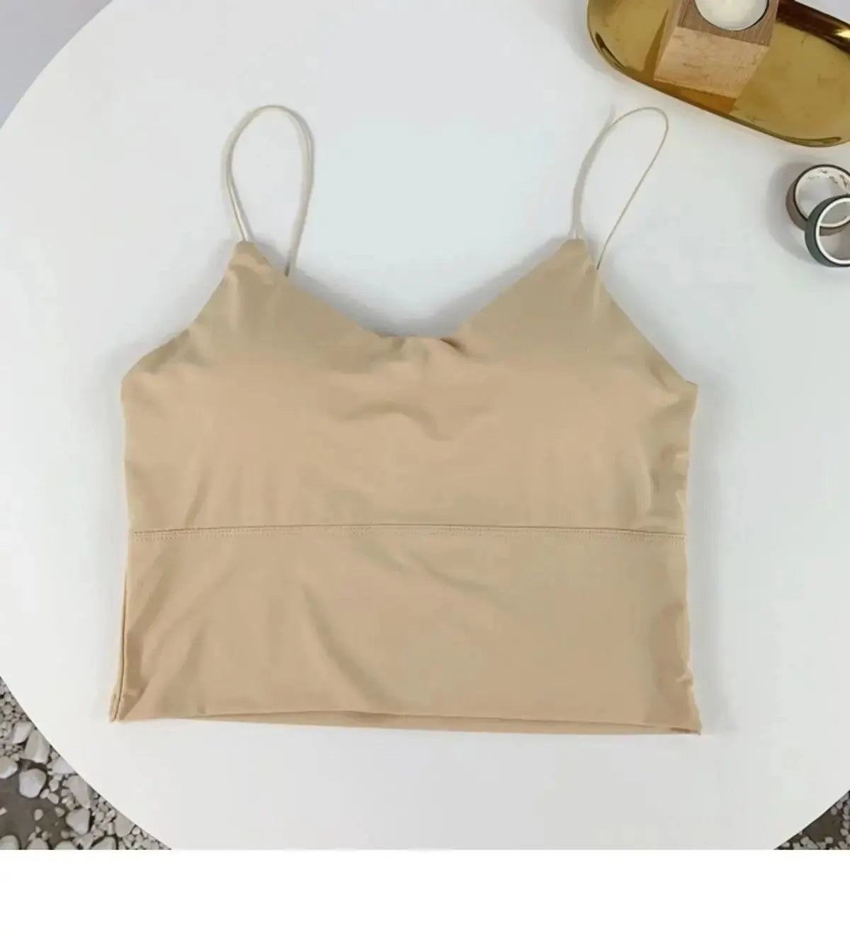 Ice Silk Seamless Padded Camisole β Wireless Bralette Tank Top for Women