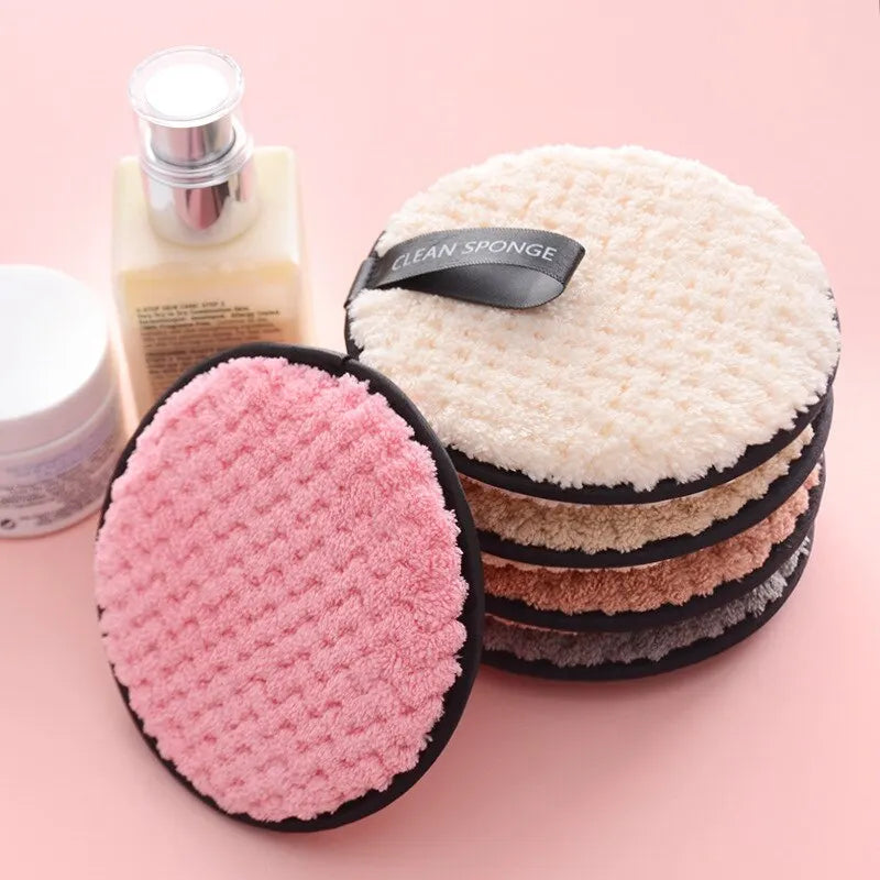 4PCS Reusable Microfiber Makeup Remover Pads β Eco-Friendly Face Cleaning Towels