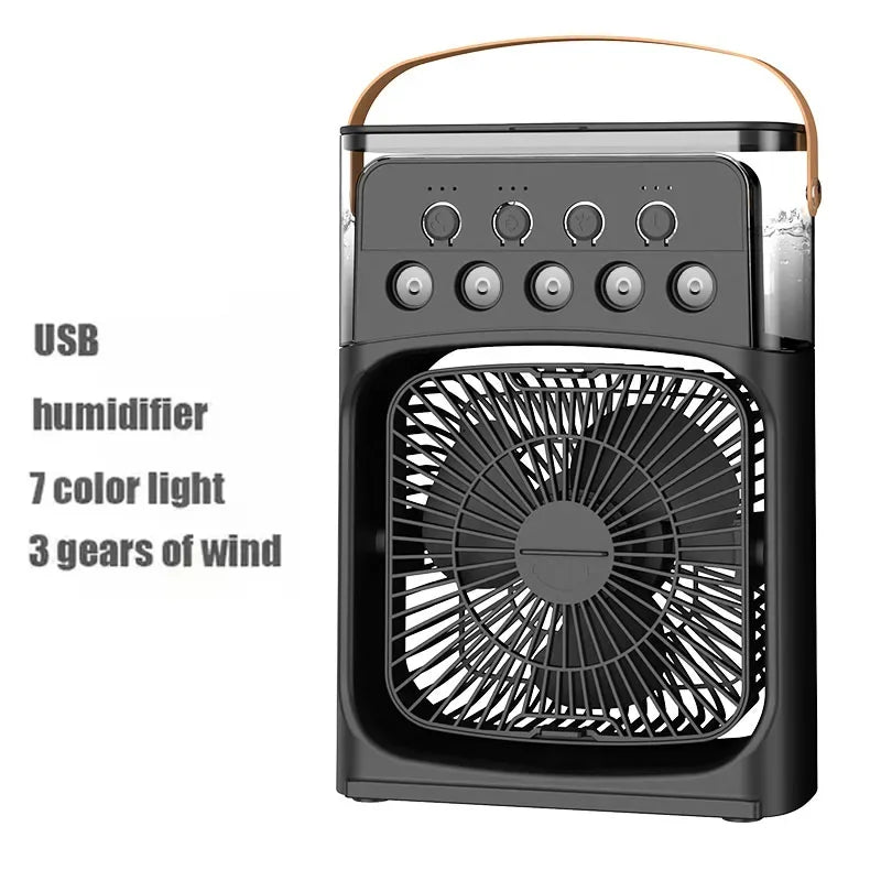 3-in-1 Portable Air Cooler Fan β Mini Air Conditioner, Humidifier & LED Night Light