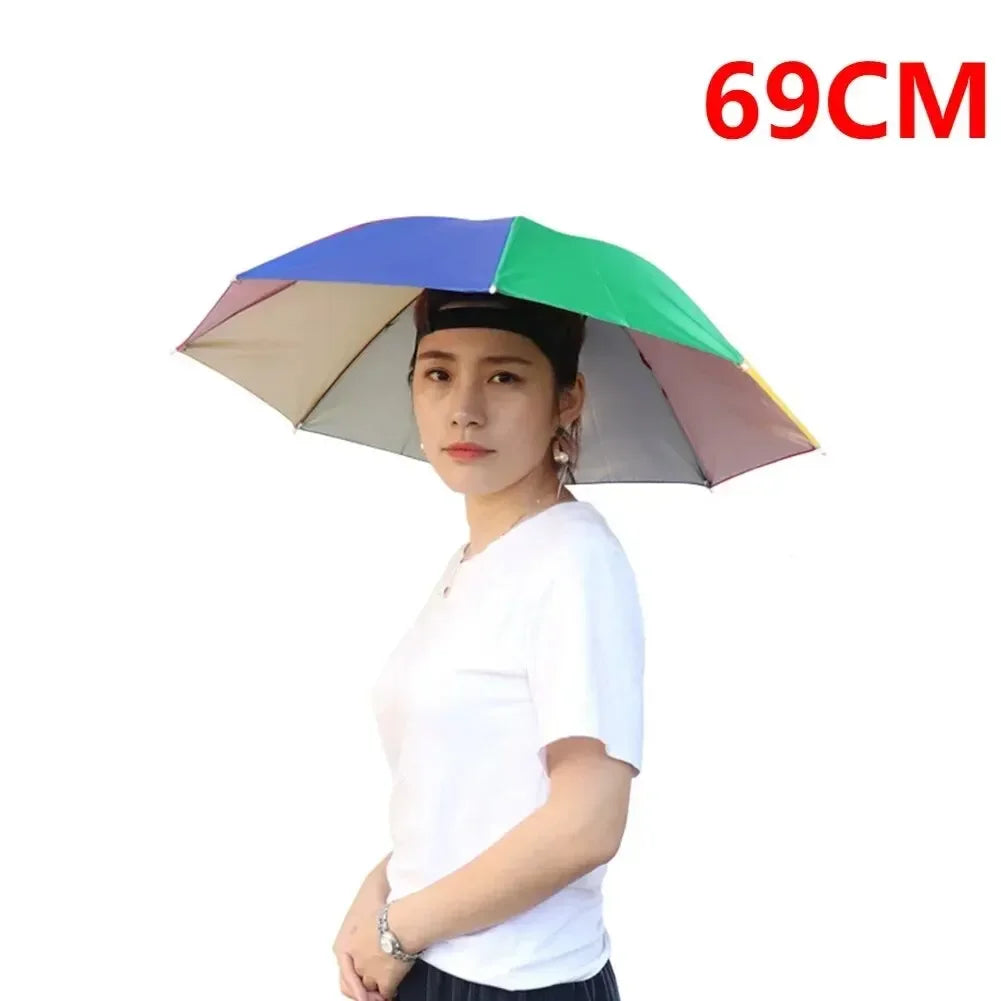 Foldable Umbrella Hat β Double-Layer Sun Cap for Outdoor & Fishing