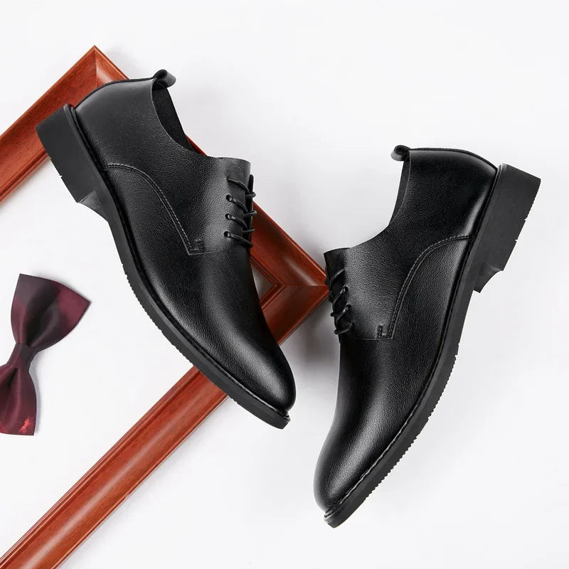 FlexDerby – Men’s Soft Sole Leather Office Shoes