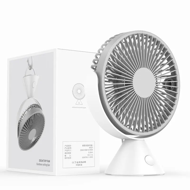 Xiaomi Smart Portable Desk Fan β USB Brushless Turbine Cooling Fan, Hangable & Upright