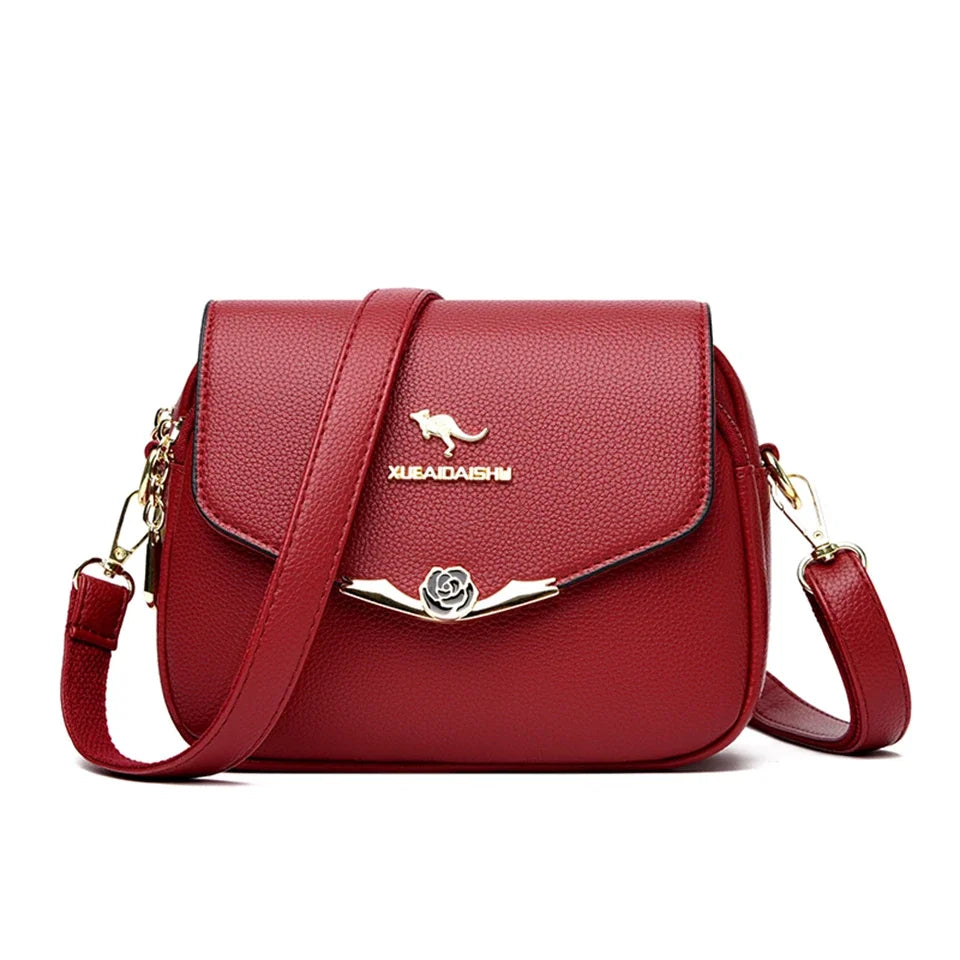 SoftLux β Elegant Soft Leather Small Messenger Bag