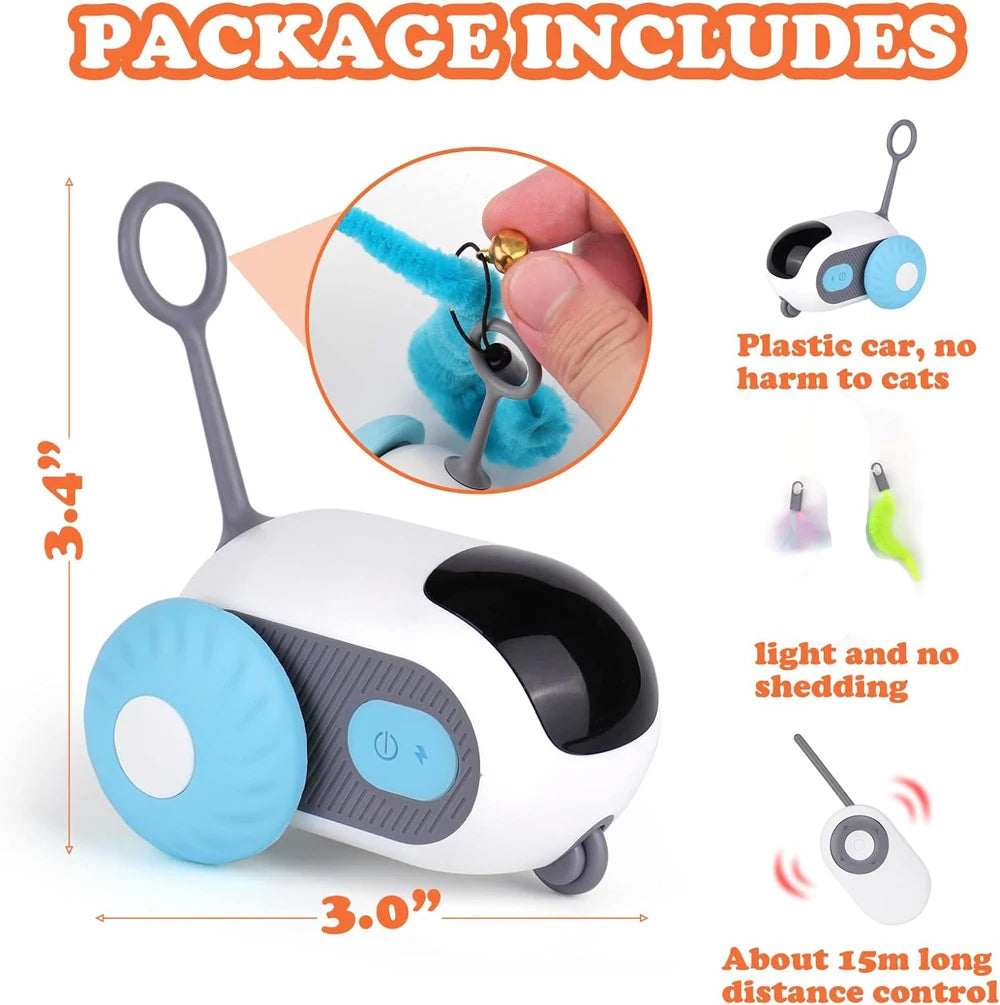 Smart Interactive Cat Toy β 2-Mode Automatic & Remote-Controlled Toy Car for Pets