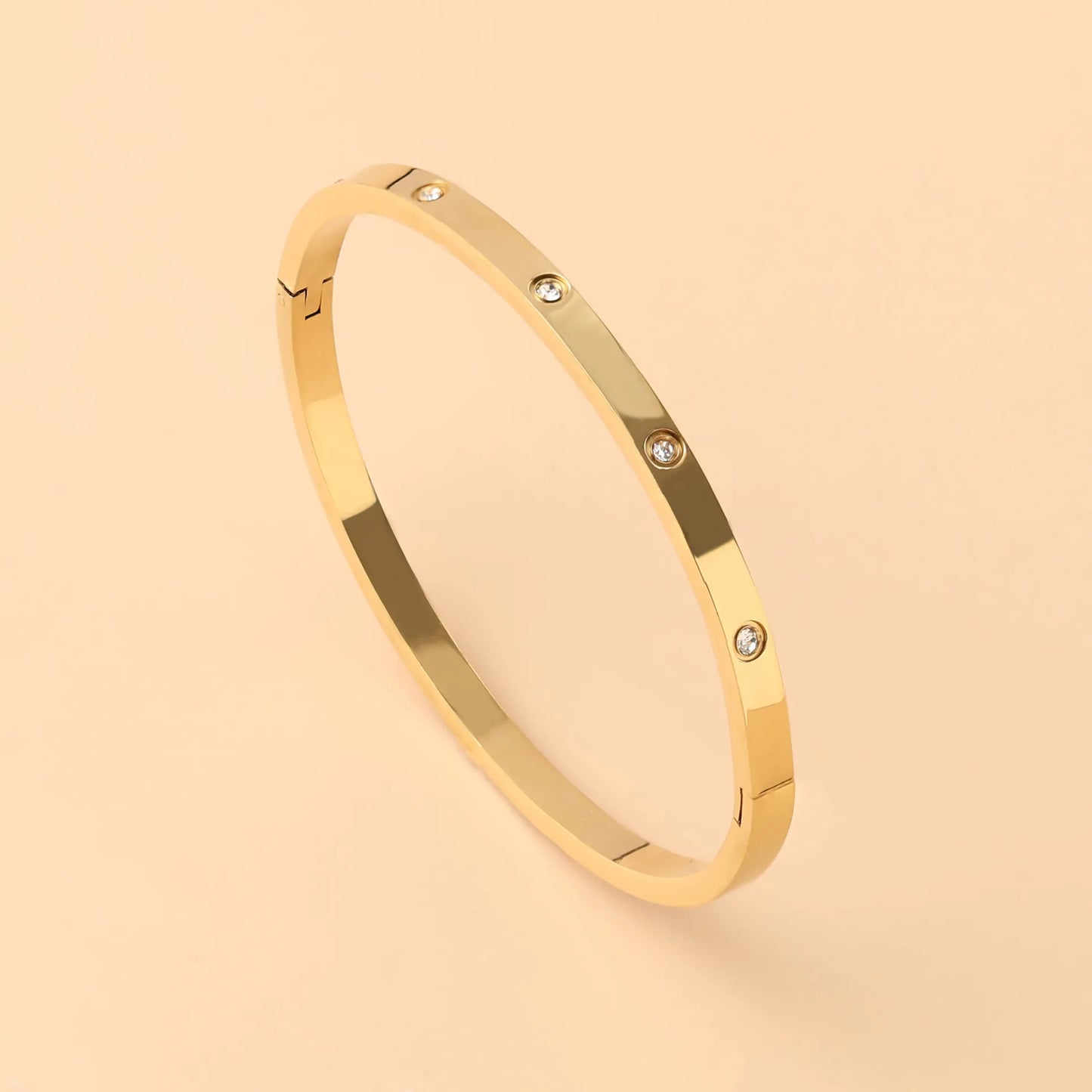 LuxeOval β Classic 18K Stainless Steel Bracelet Set