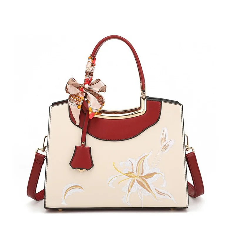 Elegant Chinese Embroidery Handbag β Retro Crossbody Tote for Women (High Capacity)