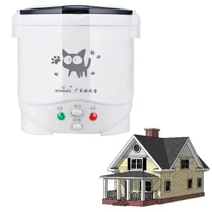 Portable Electric Mini Rice Cooker β 12V/24V/220V MultiCooker for Car, Truck & Home