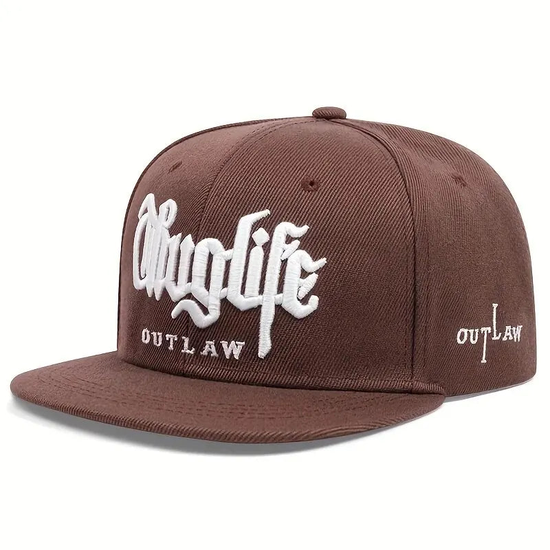Thug Life Embroidered Snapback Cap β Adjustable Hip-Hop Baseball Hat for Adults