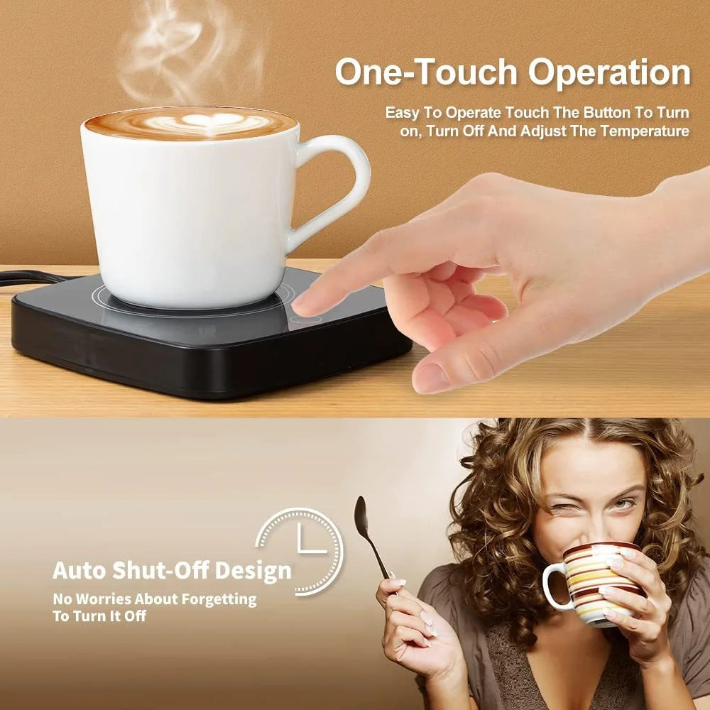3-Gear Electric Mug Warmer β Cup Heating Coaster for Coffee, Tea & Milk (110β220V)