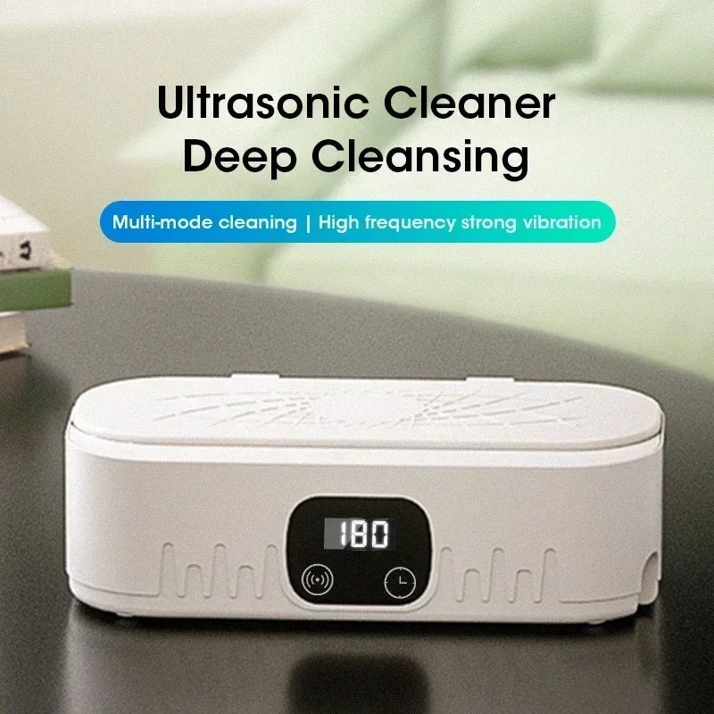 Mini Ultrasonic Household Cleaner β High-Frequency Vibration for Glasses, Jewelry & Tableware