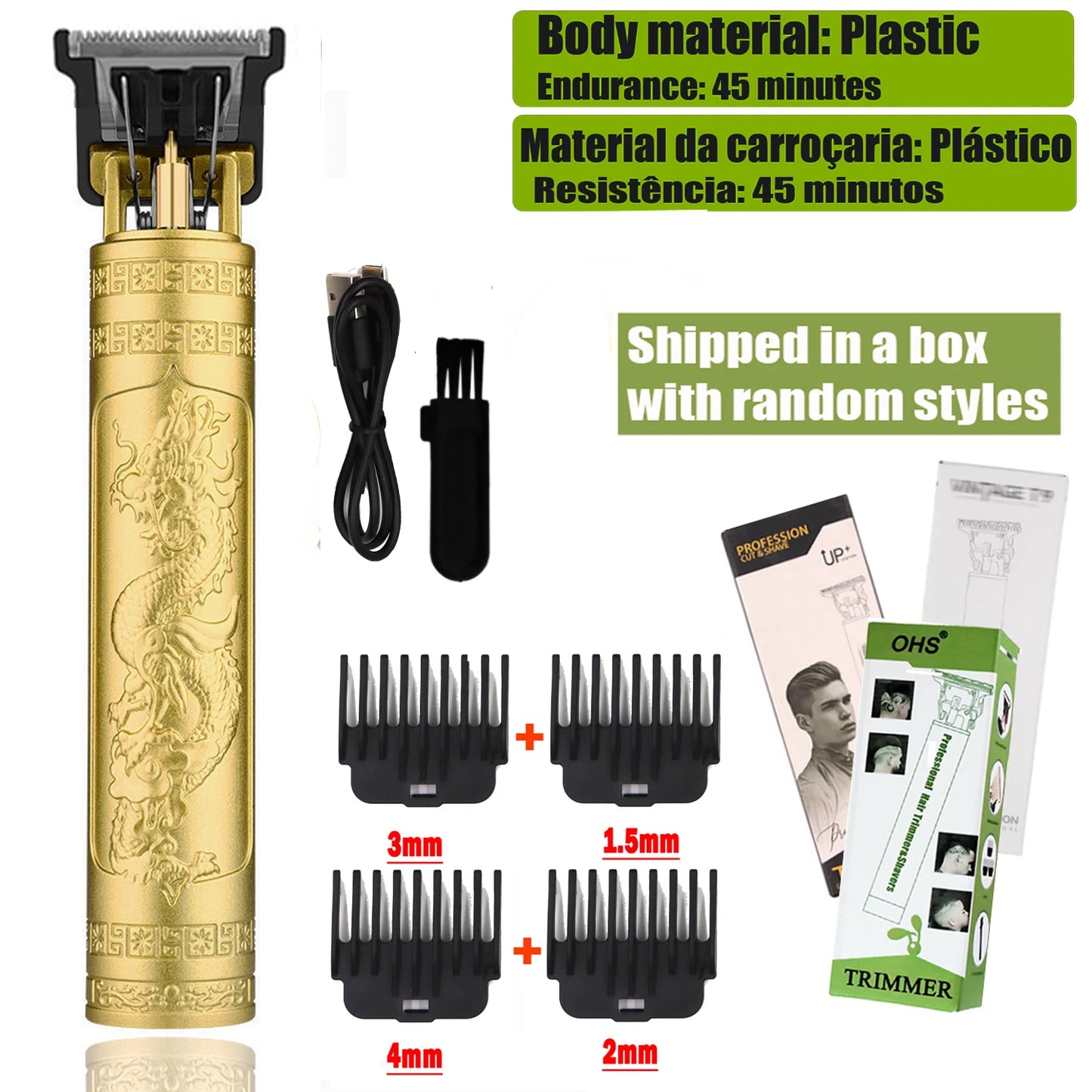 TrimEdge T9 β Zero-Gap Electric Hair & Beard Clipper for Men