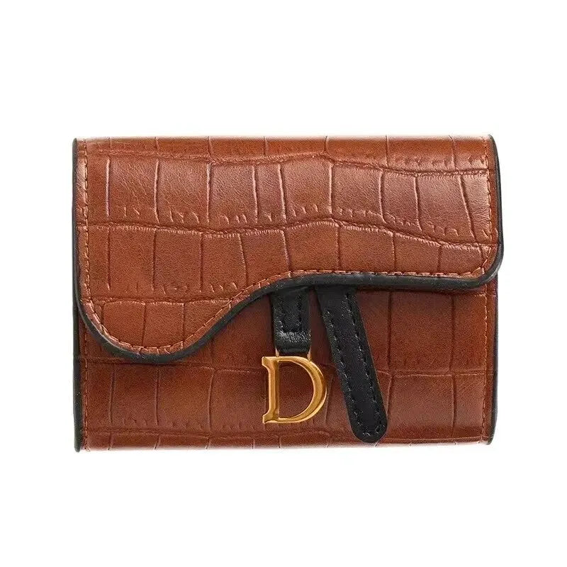 MiniLuxe Wallet β Women's PU Leather Multi-Card Short Clutch